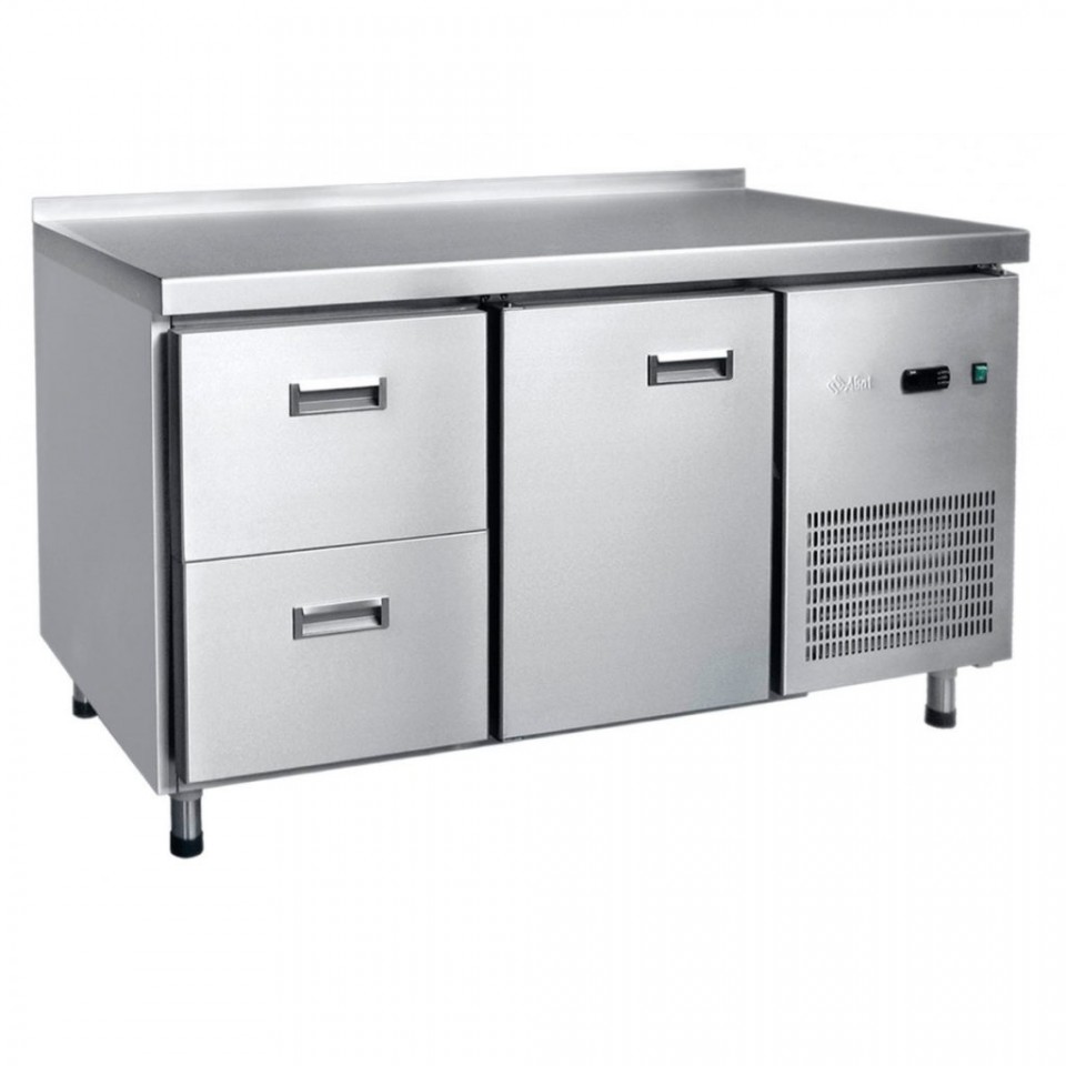 Стол холодильный СХС-70-01, 1 дверь, 2 ящика, 1430*700*860 мм, среднетемпературный