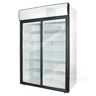 Холодильный шкаф со стеклянными дверьми ШХФ- 1,0ДС