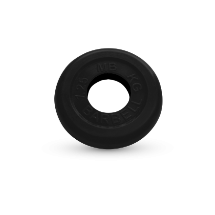 Диск обрезиненный, чёрного цвета, 50 мм, 1,25 кг