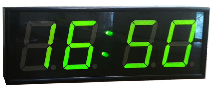 Электронные офисные часы-календарь P-100-b-G
