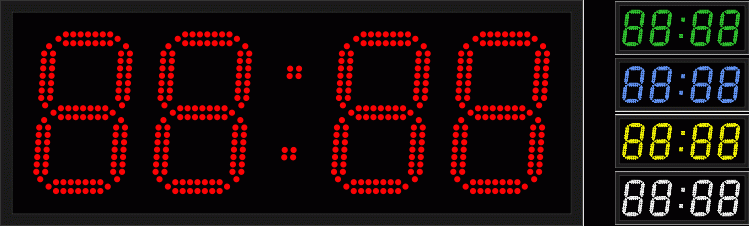 Электронные офисные часы-календарь Р-210b