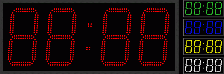 Электронные офисные часы-календарь Р-250b