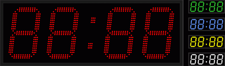 Электронные офисные часы-календарь Р-270b
