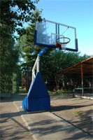 Стойка баскетбольная мобильная складная с гидравлическим механизмом, игровая,   вынос 2,25 м