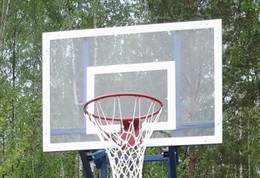 Щит баскетбольный тренировочный 1200х900 мм из оргстекла 10мм на металлической раме