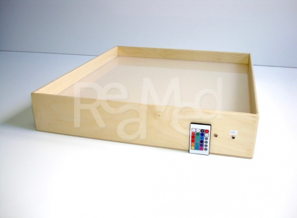 Настольный световой модуль из фанеры для рисования песком (песок в комплект не входит), 630*700*140 мм