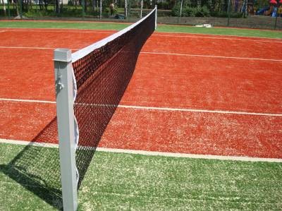 Сетка для большого тенниса, Д 3,1 мм, парашютная стропа 50 мм, цвета - белый, черный, зеленый