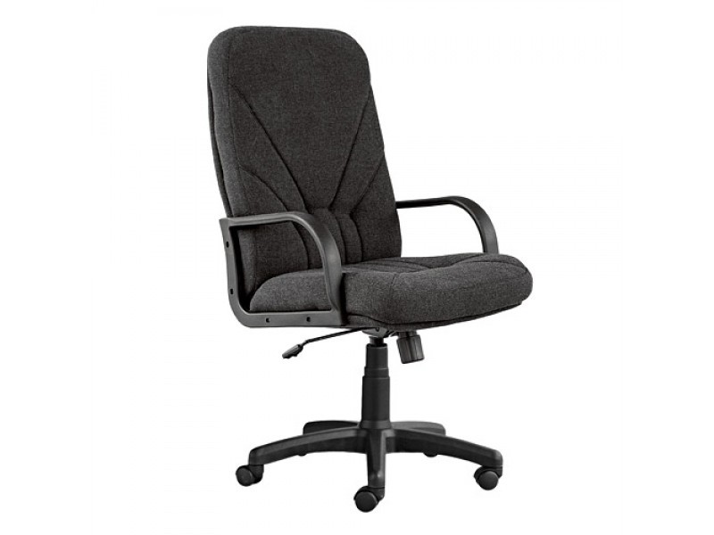 Кресло офисное Manager, ткань (черный, серый)