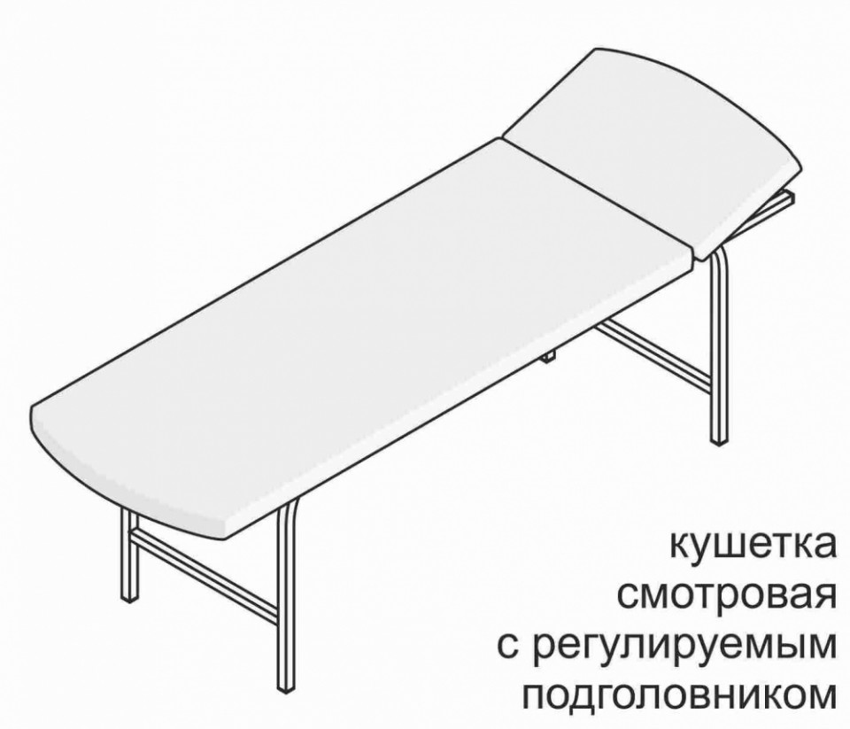 Больничная кушетка рисунок